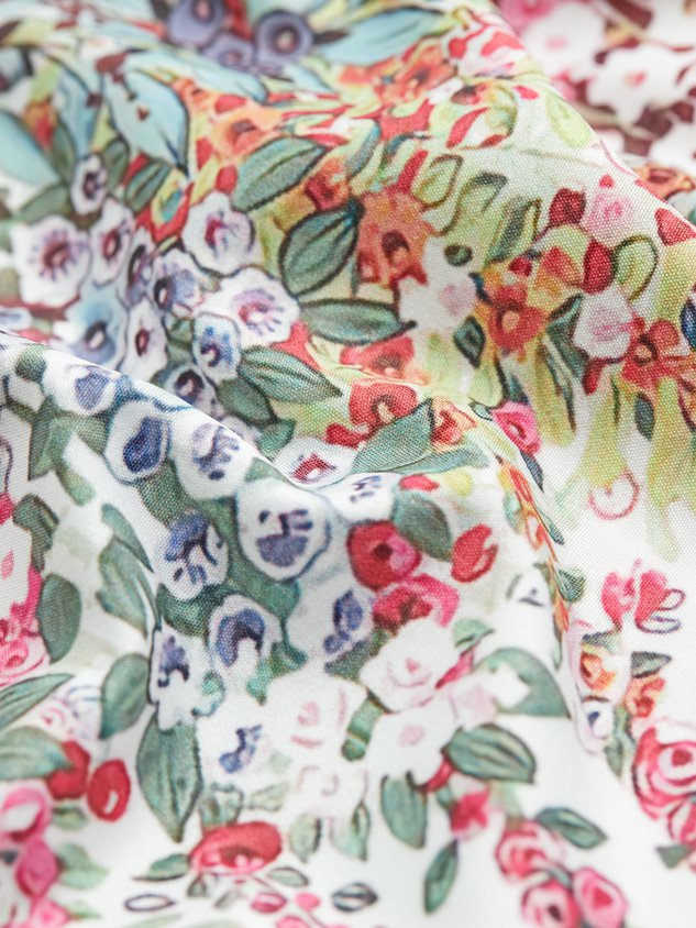 Women's A Line Dress Maxi Dress Casual V neck Floral Short Sleeve Loosen Dress